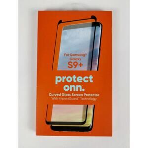 New Protect Onn Samsung S9 Curved Glass Screen Protector Factory Sealed